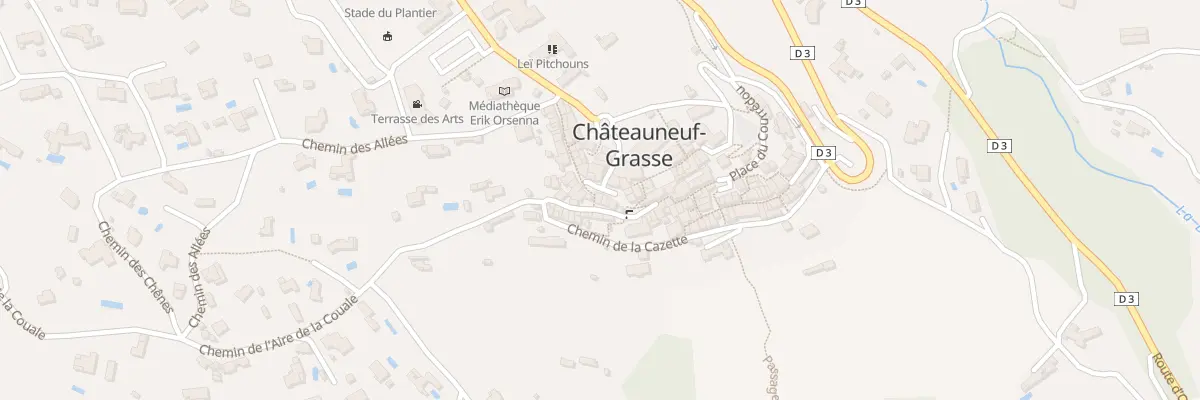 Plan du 5 Rue du Four à Châteauneuf-Grasse