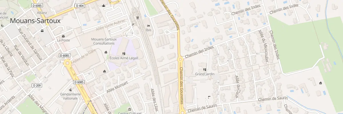 Plan du 240 Che des Gourettes à Mouans-Sartoux