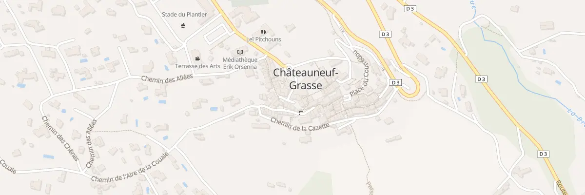 Plan du 1 Rue de l’Eglise à Châteauneuf-Grasse