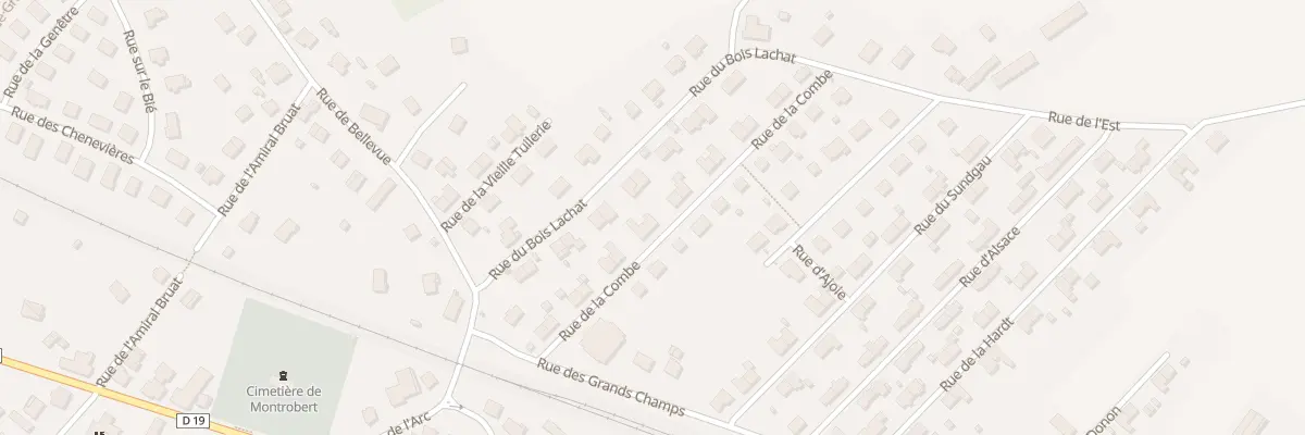 Plan du 16 Rue de la Combe à Grandvillars
