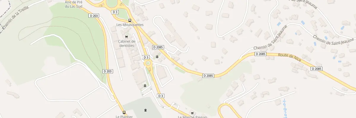 Plan du 519 Rte de Nice ( Cd 2085 ) à Châteauneuf-Grasse