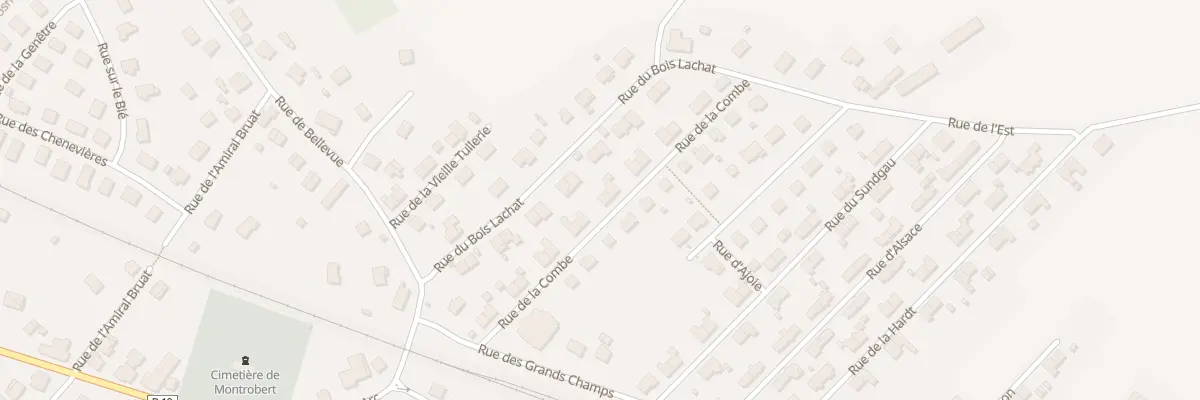 Plan du 18 Rue de la Combe à Grandvillars