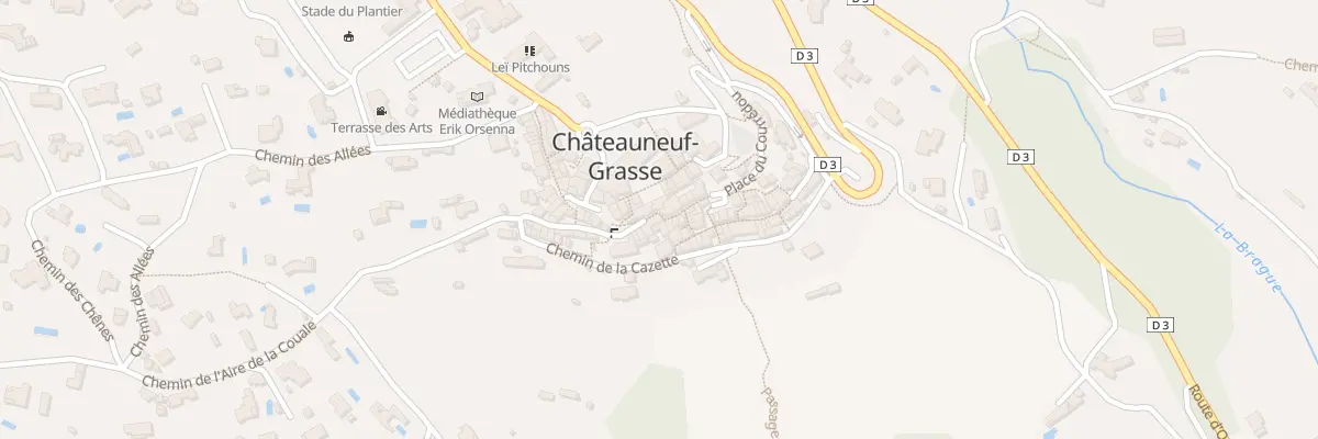 Plan du 4 Rue du Baou à Châteauneuf-Grasse