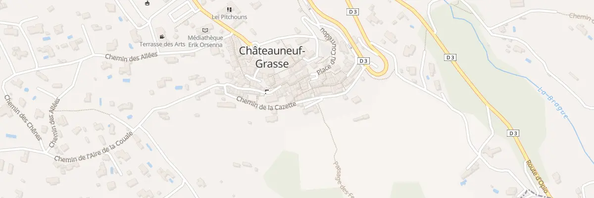 Plan du 2 Pas de l’Entrepot à Châteauneuf-Grasse