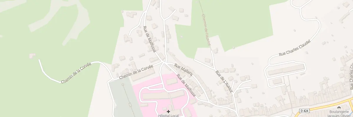 Plan du 45 Rue Mallens à Senones
