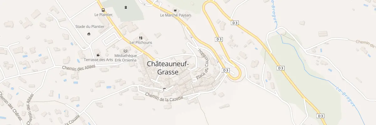 Plan du 1 Rue de Bellevue à Châteauneuf-Grasse
