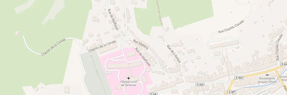 Plan du 20 Rue Mallens à Senones