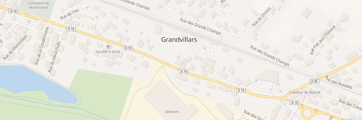 Plan du 64 Rue du Gen Leclerc à Grandvillars