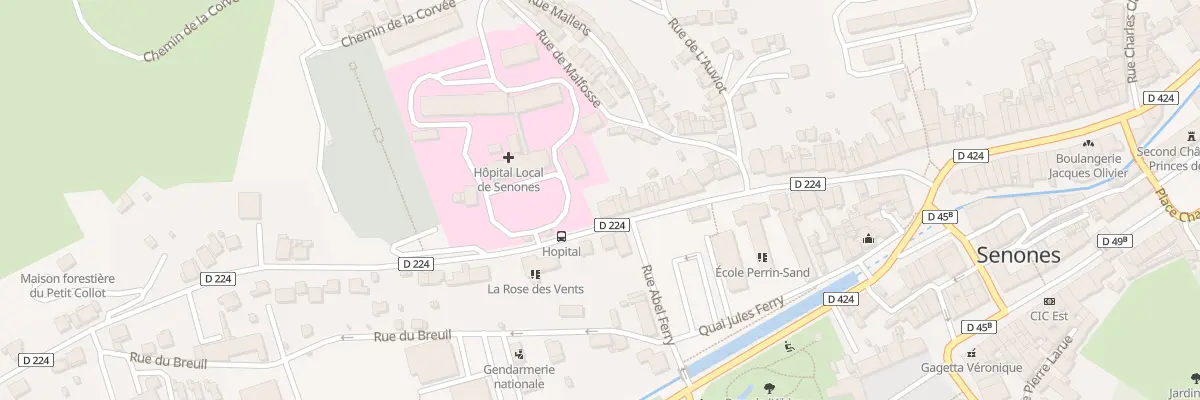 Plan du 90 Rue de la République à Senones