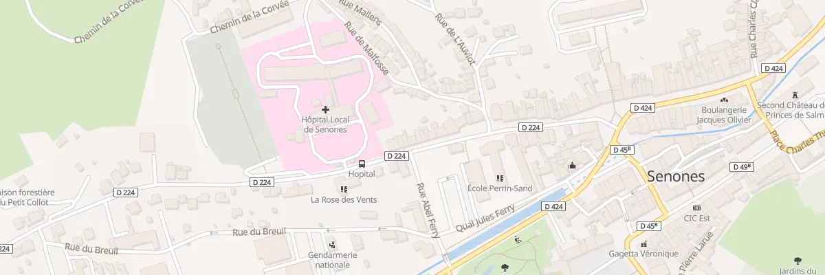 Plan du 84 Rue de la République à Senones
