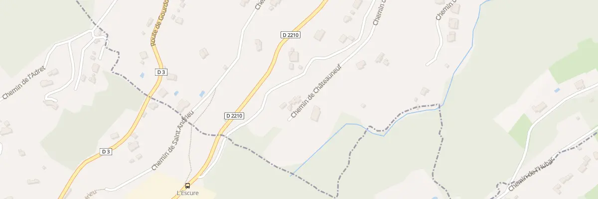 Plan du 1798 Che de Chateauneuf au Bar-sur-Loup