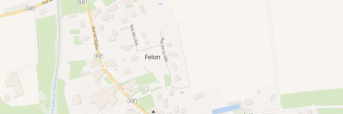 Plan du 10 Rue sur la Ville à Felon