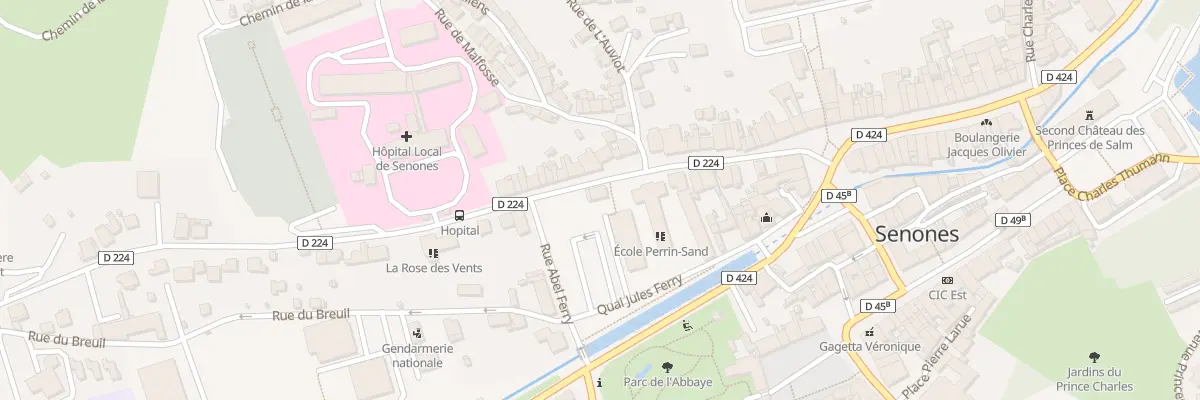 Plan du 55 Rue de la République à Senones