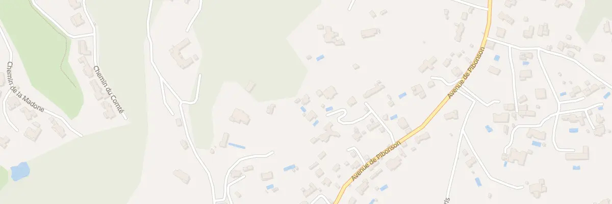 Plan du 1040E Av de Pibonson à Mougins