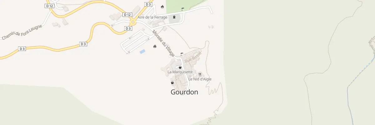 Plan du 2 Pl du Canton à Gourdon