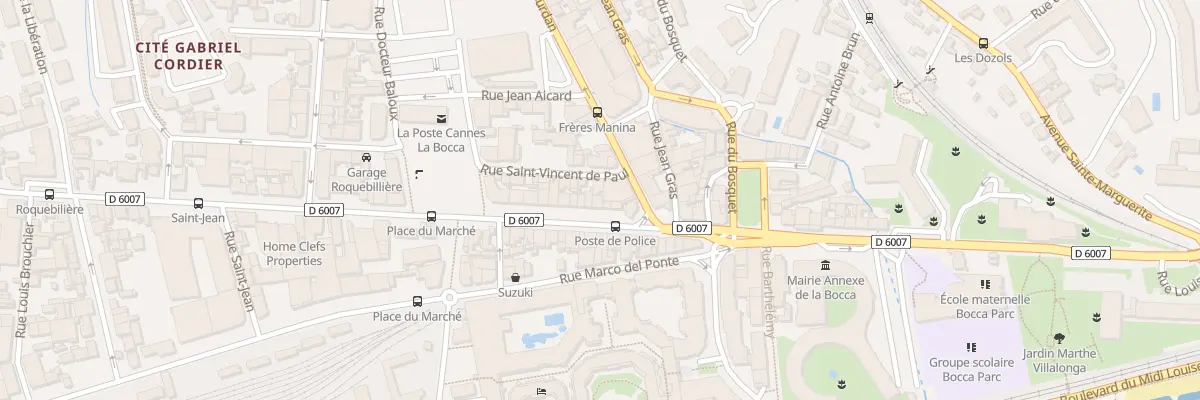Plan du 3 Rue Saint-Vincent-de-Paul à Cannes