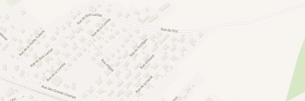 Plan du 22 Rue d’Alsace à Grandvillars