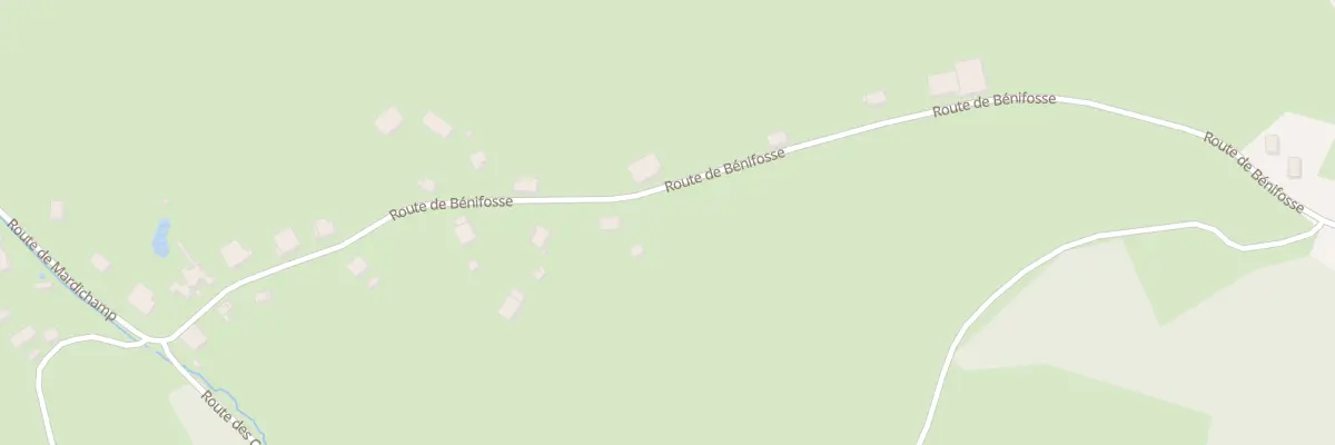 Plan du 1315 Rte de Bénifosse à Mandray