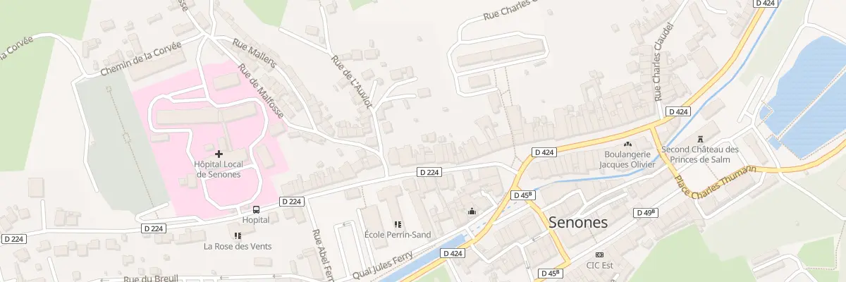 Plan du 60 Rue de la République à Senones