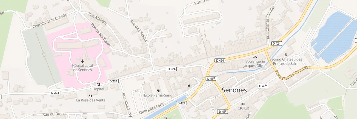Plan du 54 Rue de la République à Senones