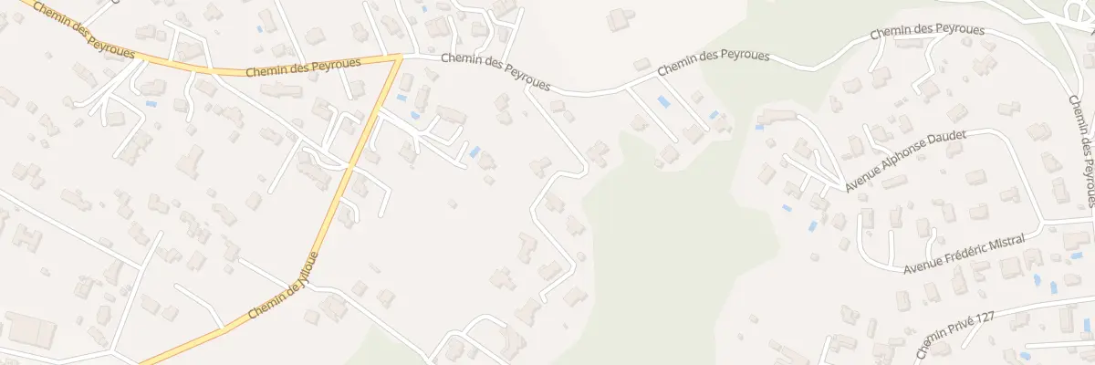 Plan du 885 Che des Peyroues à Mougins