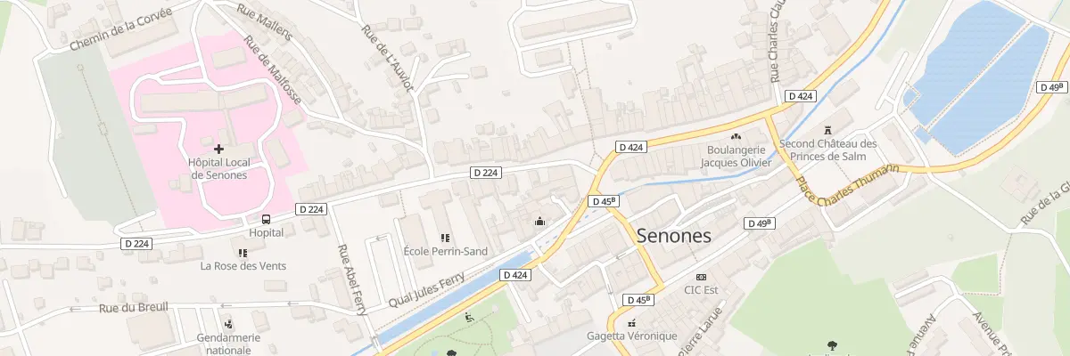 Plan du 39 Rue de la République à Senones