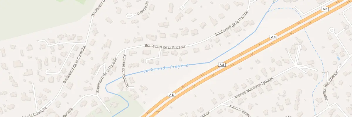 Plan du 625 Bd de la Rocade à Mougins