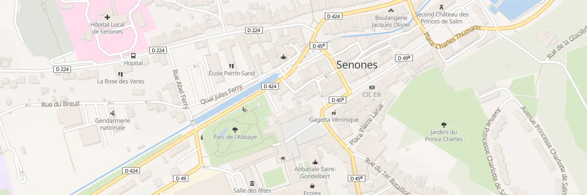 Plan du 27 Rue du 43eme Territorial à Senones