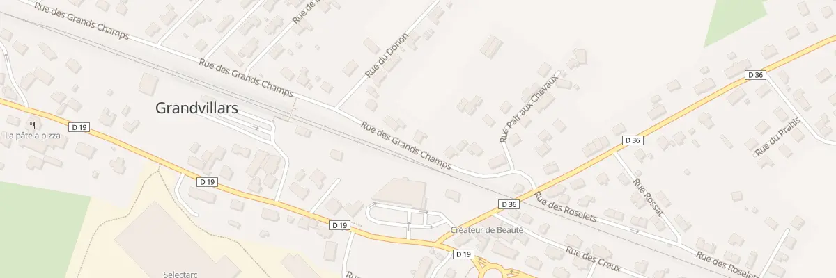 Plan du 13 Rue des Grands Champs à Grandvillars