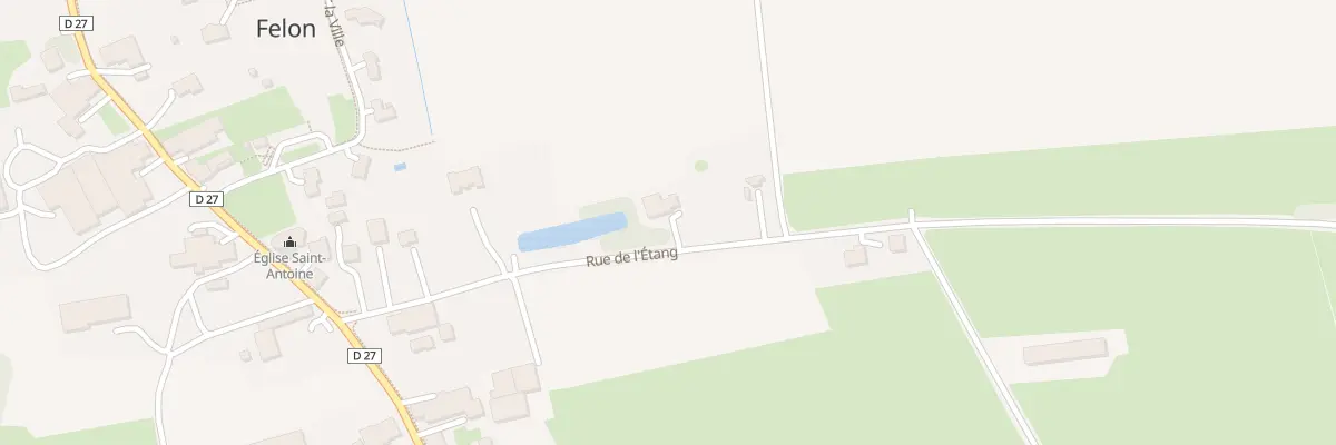 Plan du 9 Rue de l’Etang à Felon
