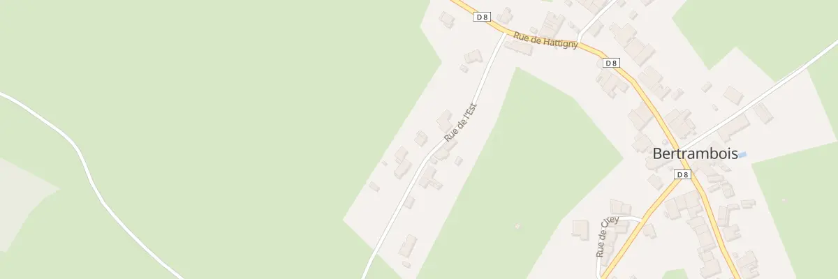 Plan du 4 Rue de l’Est à Bertrambois