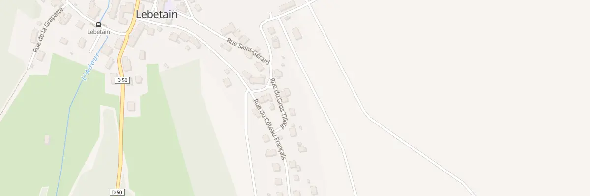 Plan du 8 Rue du Gros Tilleul à Lebetain