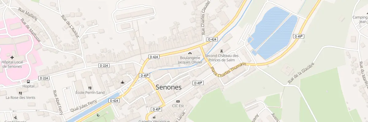 Plan du 13 Rue de la République à Senones