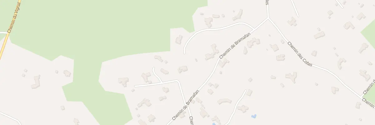 Plan du 50D Che de Bramafan à Châteauneuf-Grasse