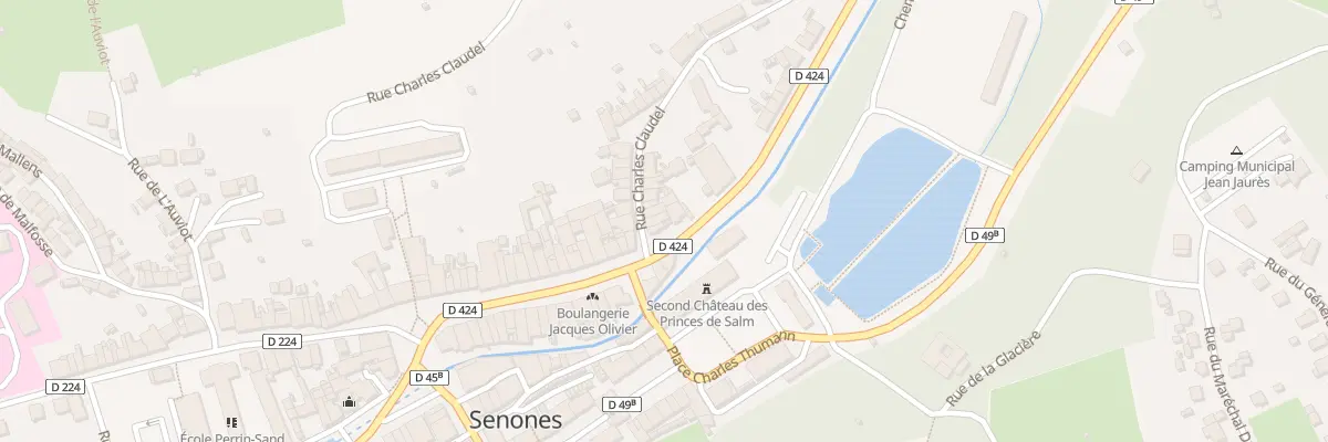 Plan du 6 Rue Charles Claudel à Senones