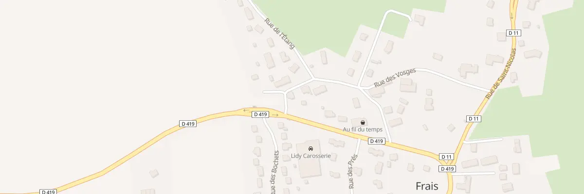 Plan du 2 Rue des Vosges à Frais