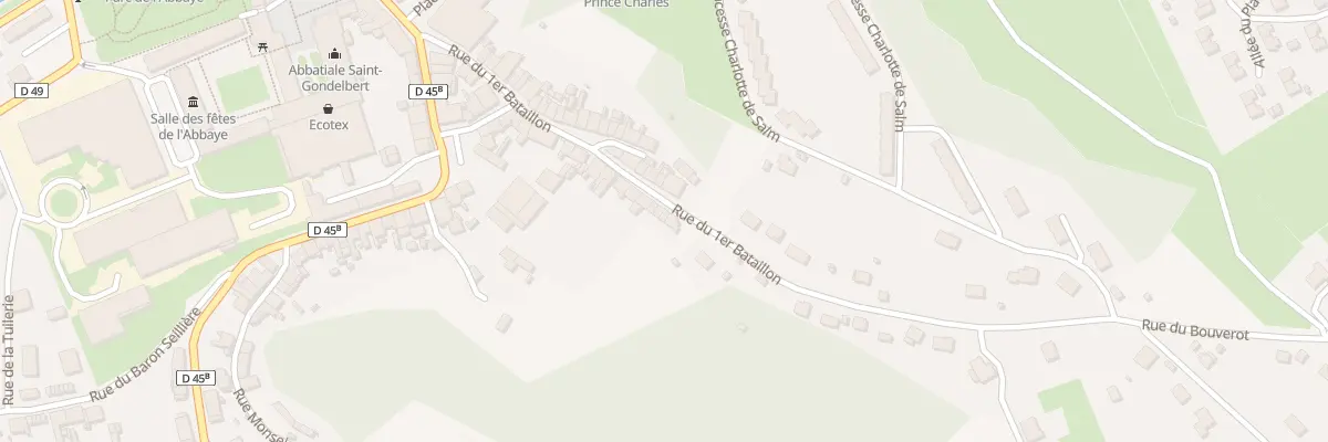 Plan du 42 Rue du 1er Bataillon à Senones