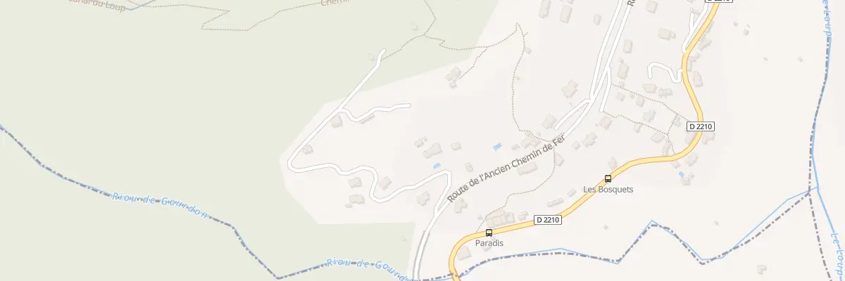 Plan du 1170 Rte de l’Ancien Chemin de Fer à Gourdon