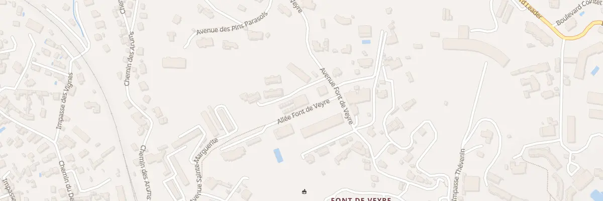 Plan du 29 Av Font de Veyre à Cannes