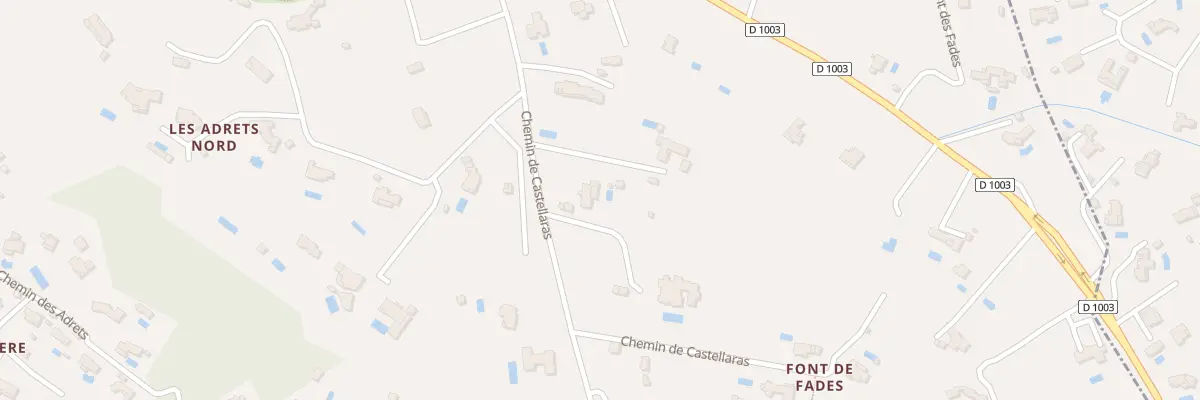 Plan du 921 Che de Castellaras à Mouans-Sartoux