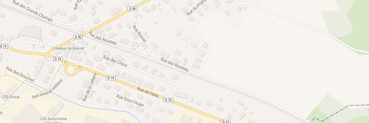 Plan du 20 Rue des Roselets à Grandvillars