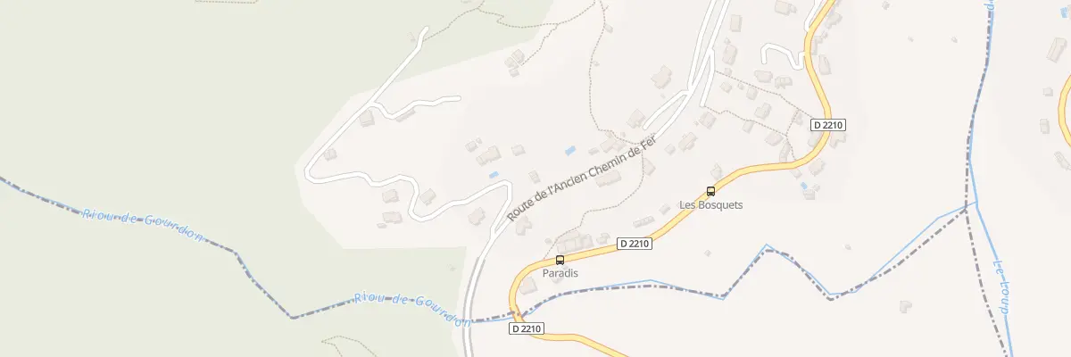 Plan du 1106 Rte de l’Ancien Chemin de Fer à Gourdon