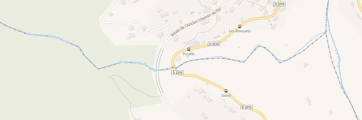 Plan du 1022 Rte de Grasse à Gourdon