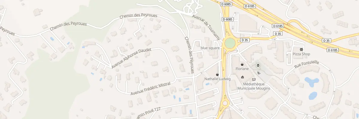 Plan du 36 Av Alphonse Daudet à Mougins