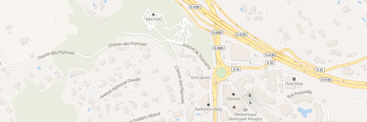 Plan du 885A Av de Tournamy à Mougins