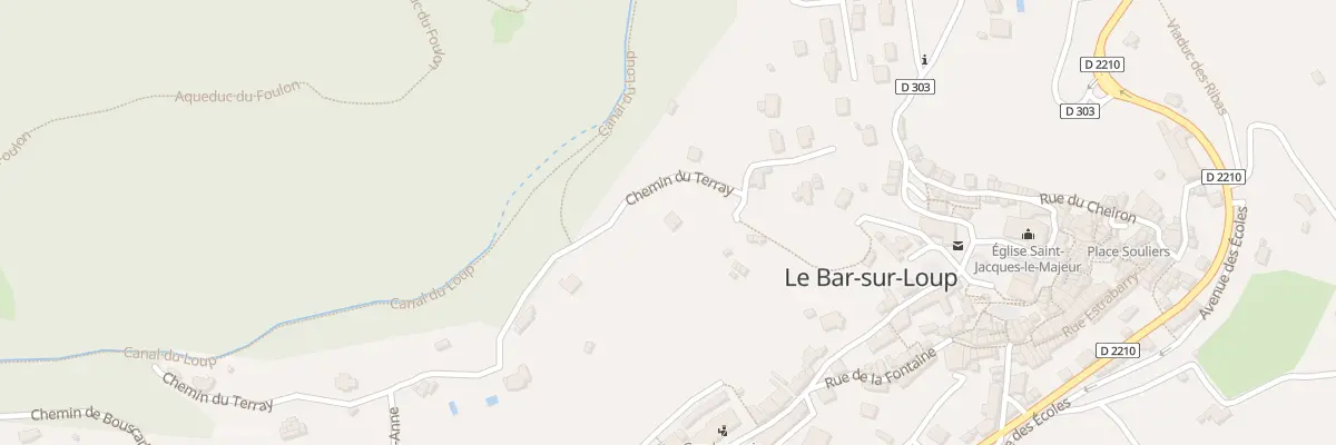 Plan du 241 Che du Terray au Bar-sur-Loup