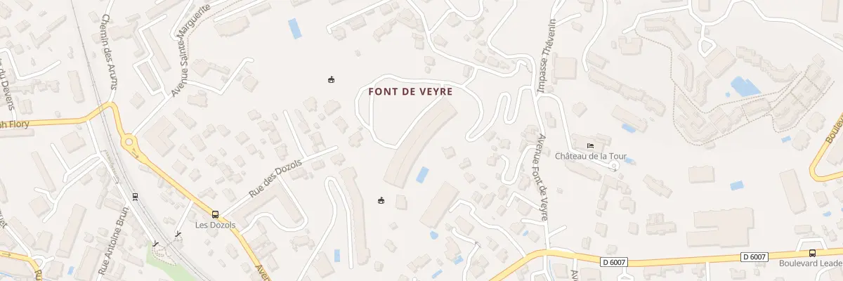 Plan du 11 Av Font de Veyre à Cannes