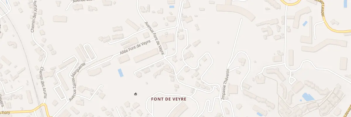 Plan du 22 Av Font de Veyre à Cannes