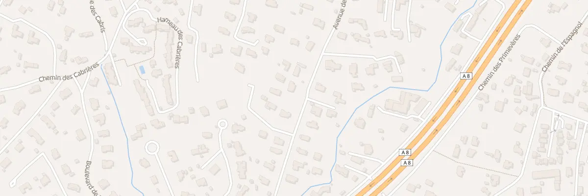 Plan du 208 All des Saules à Mougins
