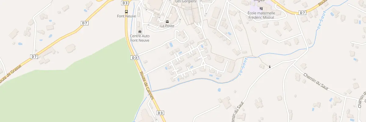 Plan du 5 Rte de Cannes à Opio